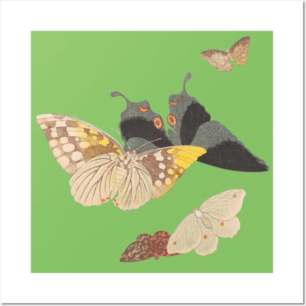 Moths and butterflies 19th century Japan Wall Art by ArianJacobs